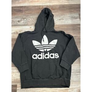 Adidas oversized hoodie in black size women's medium
